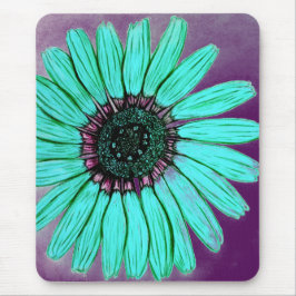 Mousepad Linda mão esboçada Flor