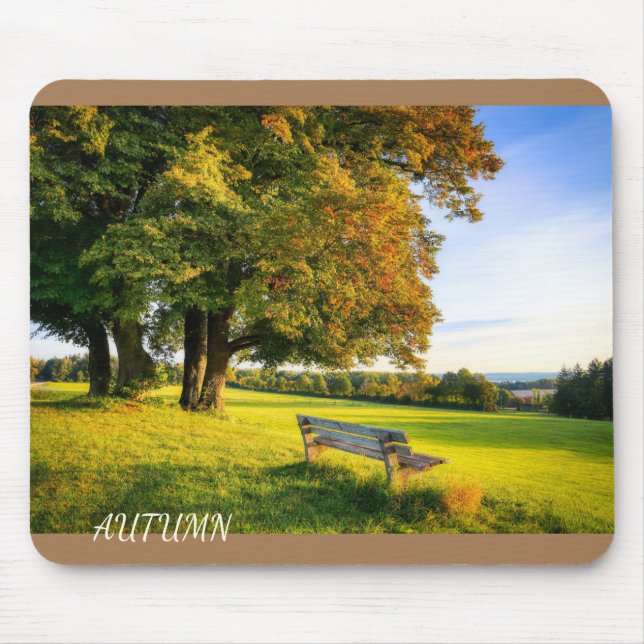 Mousepad Linda paisagem de outono (Frente)