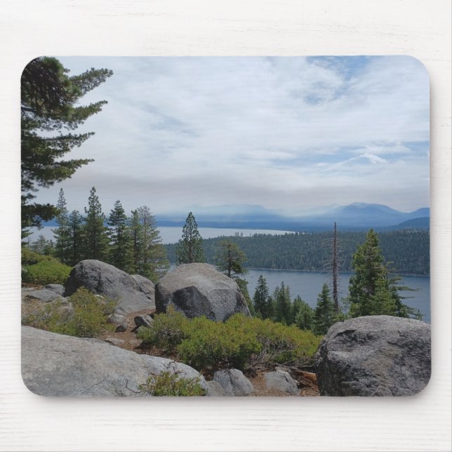 Mousepad Linda paisagem do Lago Tahoe (Frente)