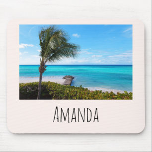 Mousepad Linda Palmeira Tropical Praia Ventosa