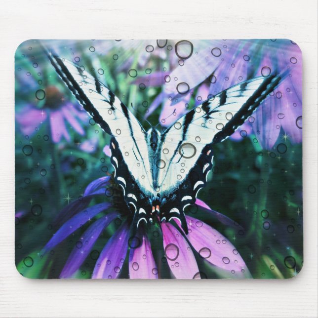 Mousepad Linda proteção do mouse da borboleta (Frente)