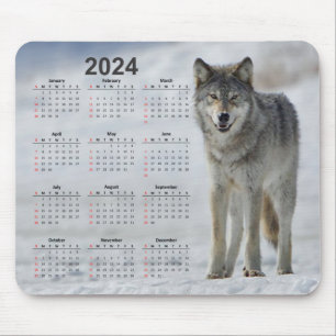 Mousepad Linda Timber Wolf 2024 Calendário