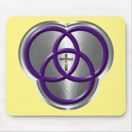 Mousepad Linda Trindade Cristã Anda com Cruz