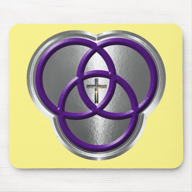 Mousepad Linda Trindade Cristã Anda com Cruz (Frente)