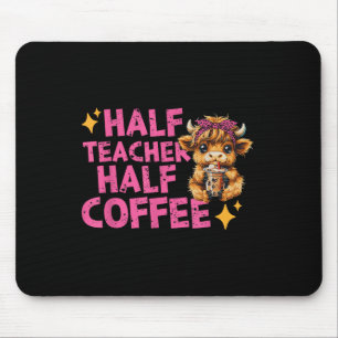 Mousepad Linda Vaca das Terras Altas Metade Professora Meta