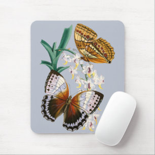 Mousepad Linda Vintage Floral Butterfly Ilustração