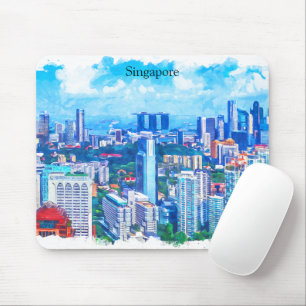Mousepad Linda visão Singapura Ásia Panorama