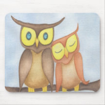Linda Watercolor Owl Lovers