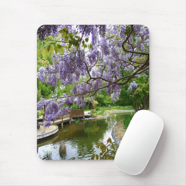 Mousepad Lindas flores de Wisteria (Com mouse)