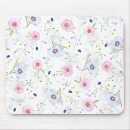 Mousepad Lindas flores Primavera de aquarela por cegoneiro.