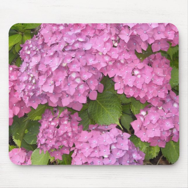 Mousepad Lindas Hydrangeas Rosa (Frente)