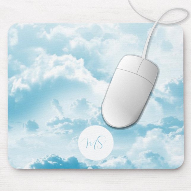 Mousepad Lindas Nuvens de Céu Azul Personalizadas (Criador carregado)