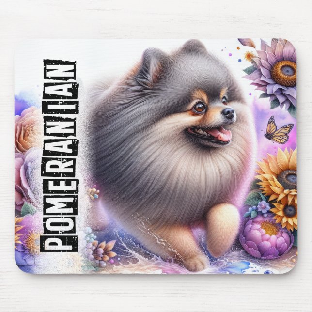 Mousepad Lindas Rações de Cachorro//Cachorro Pomerano (Frente)