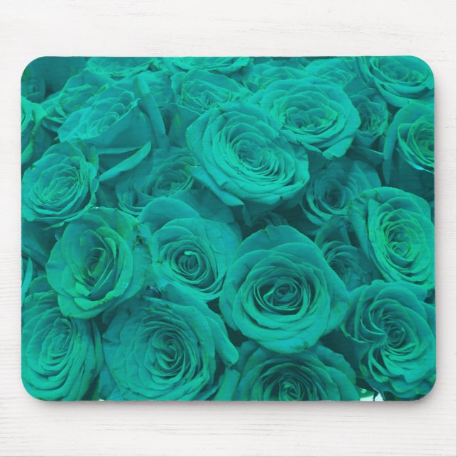 Mousepad Lindas rosas verdes-lacrimogêneas (Frente)