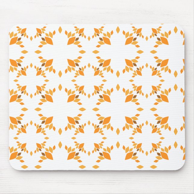 Mousepad lindíssimo padrão floral marrom (Frente)