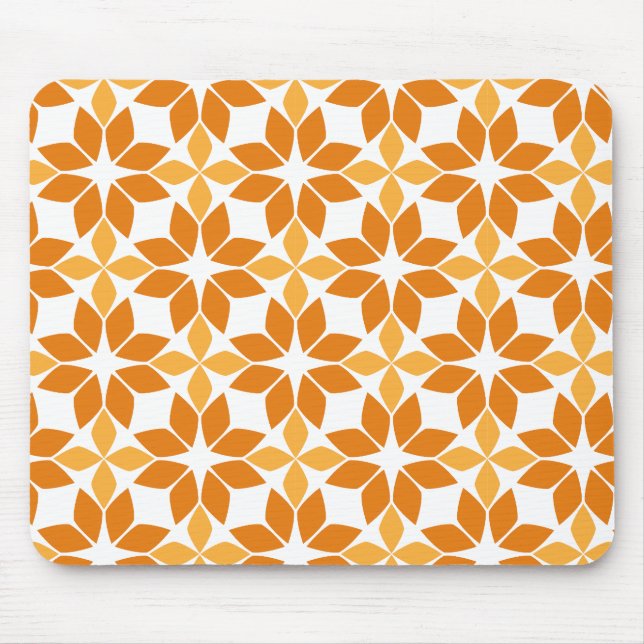 Mousepad lindíssimo padrão floral marrom (Frente)