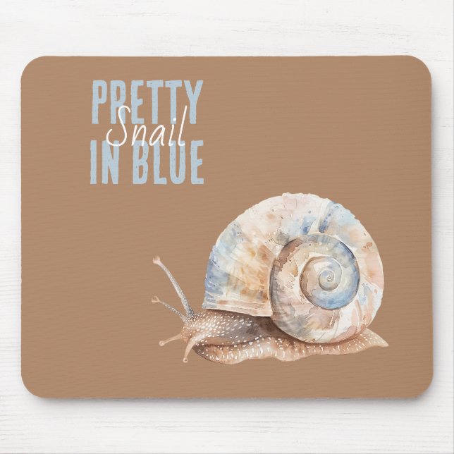 Mousepad Lindo Caramujo Azul (Frente)