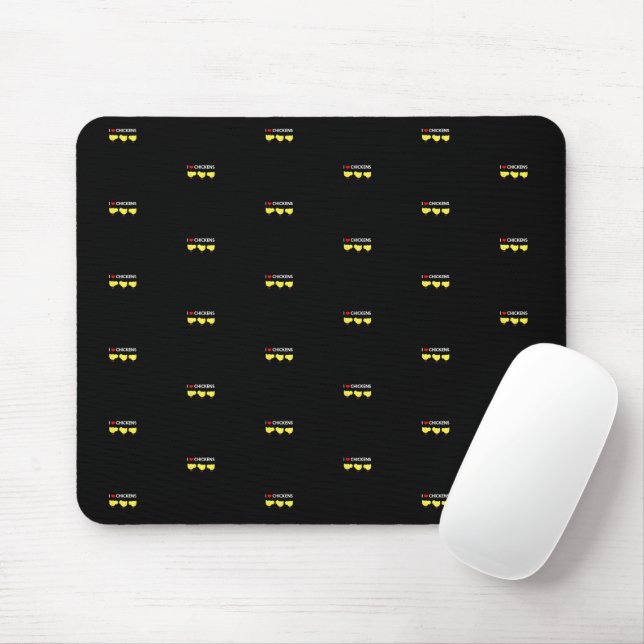 Mousepad Lindo Designo de Quem Ama Galinhas, Diversão para  (Com mouse)