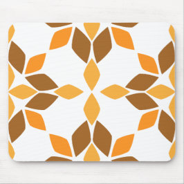 Mousepad lindo padrão pétal de flor marrom