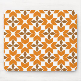 Mousepad lindo padrão pétal de flor marrom