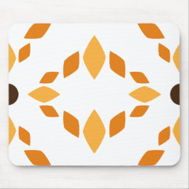 Mousepad lindo padrão pétal de flor marrom