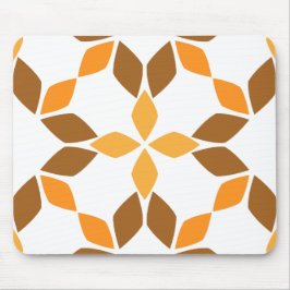 Mousepad lindo padrão pétal de flor marrom