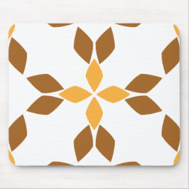 Mousepad lindo padrão pétal de flor marrom