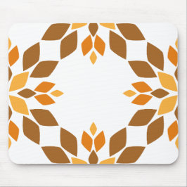 Mousepad lindo padrão pétal de flor marrom
