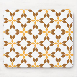 Mousepad lindo padrão pétal de flor marrom