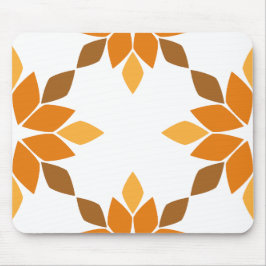 Mousepad lindo padrão pétal de flor marrom