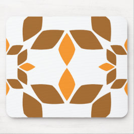 Mousepad lindo padrão pétal de flor marrom