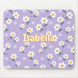Mousepad Lindo Rato de Lavanda e Margarida para a Primavera
