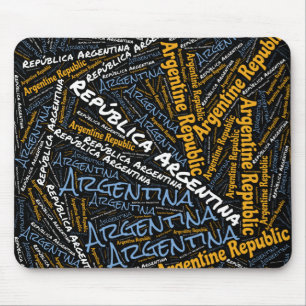 Mousepad Lindo Rato Patriótico Cores de Bandeira da Argenti
