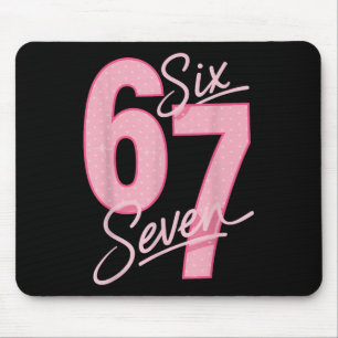 Mousepad Lindo Rosa 67 Seis Sete Meme Engraçado Mulheres Me