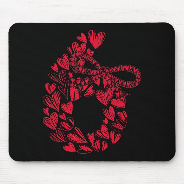 Mousepad Lindo Seis Sete Amor 67 Corações Par Número 6 Conf (Frente)