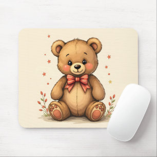 Mousepad Lindo ursinho marrom com gravata