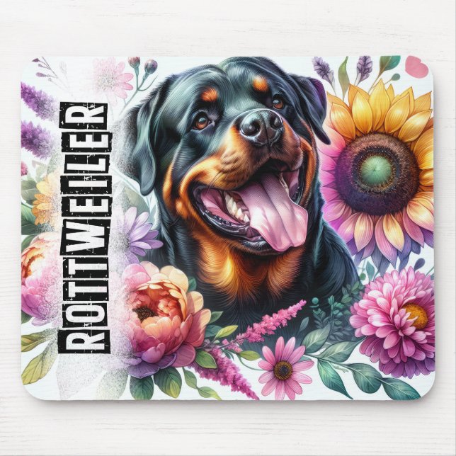 Mousepad Lindos Cachorros//Cachorro Rottweilrt (Frente)