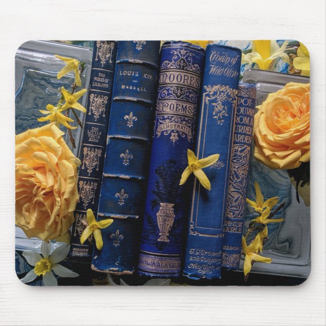 Mousepad Lindos Espinheiros de Livros (rosas) (Frente)