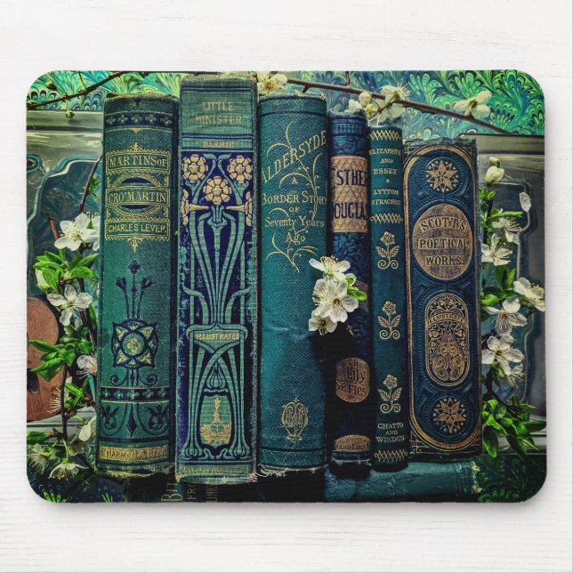 Mousepad Lindos Espinheiros de Livros (Verde) (Frente)