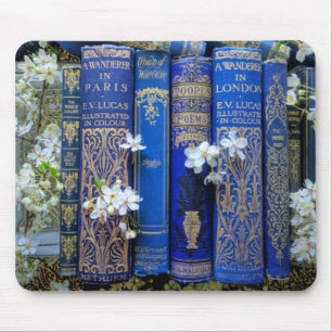 Mousepad Lindos Espinhos de Livros (Azul)