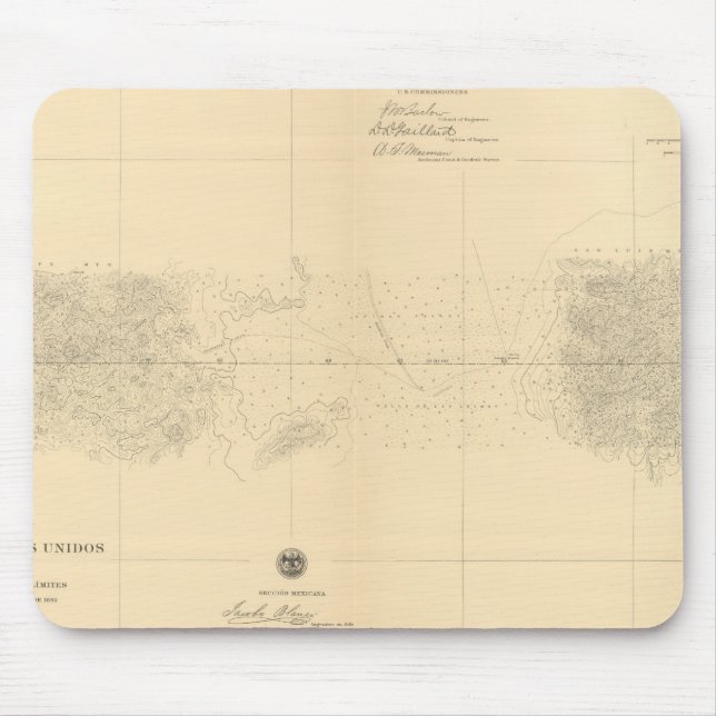 Mousepad Linea Divisoria Entre México 5 (Frente)