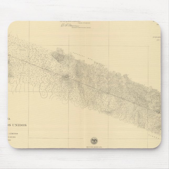 Mousepad Linea Divisoria Entre México 9 (Frente)