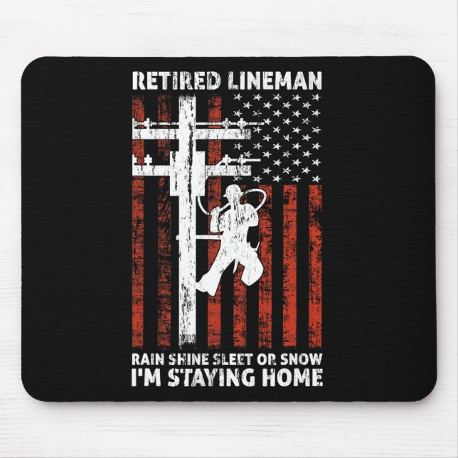 Mousepad Lineman Retirement 4 De Julho Novelty Man W (Frente)