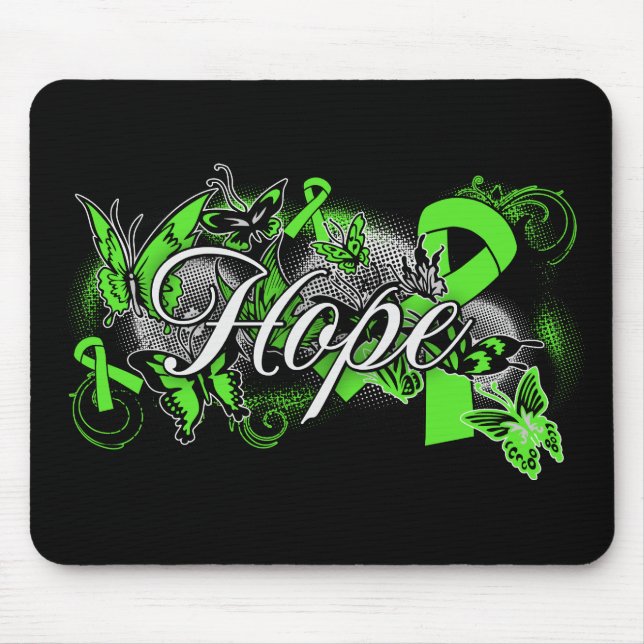 Mousepad Linfoma Não-Hodgkins Fita De Esperança (Frente)