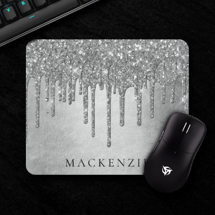 Mousepad Lingando Largura Monograma de platina