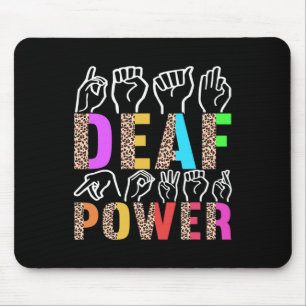 Mousepad Língua de Sinais Americana Sensibilização Surda 3