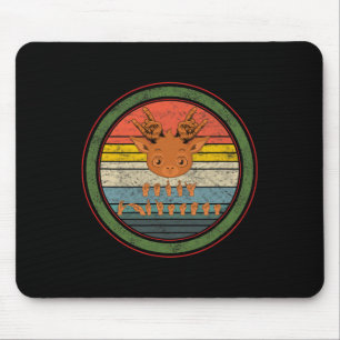 Mousepad Língua de sinais Reindedo de Natal surdo surdo sur