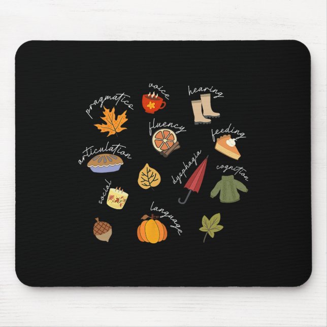 Mousepad Língua falante Patologista de fala Terapia de fala (Frente)