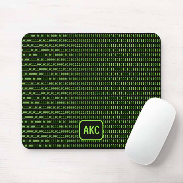 Mousepad Linguagem de programação: Binário e suas iniciais  (Com mouse)