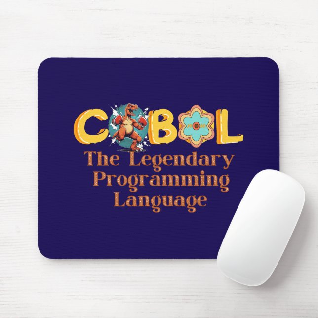 Mousepad Linguagem de programação lendária Cobol (Com mouse)